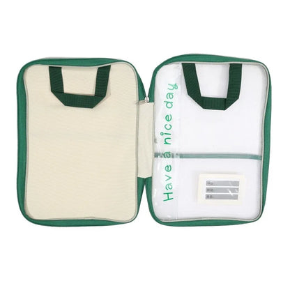 Large Capacity Waterproof Handheld Study Bag – Transparent PVC Exam & Test Paper Storage for Elementary School