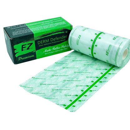 EZ Waterproof Tattoo Film – Aftercare Adhesive Bandage for Skin Healing & Protection, Derm Defender
