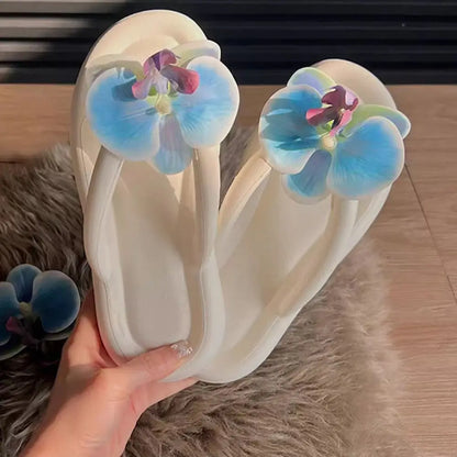 EVA Butterfly Flip Flops - Anti-Slip Summer Beach & Vacation Sandals