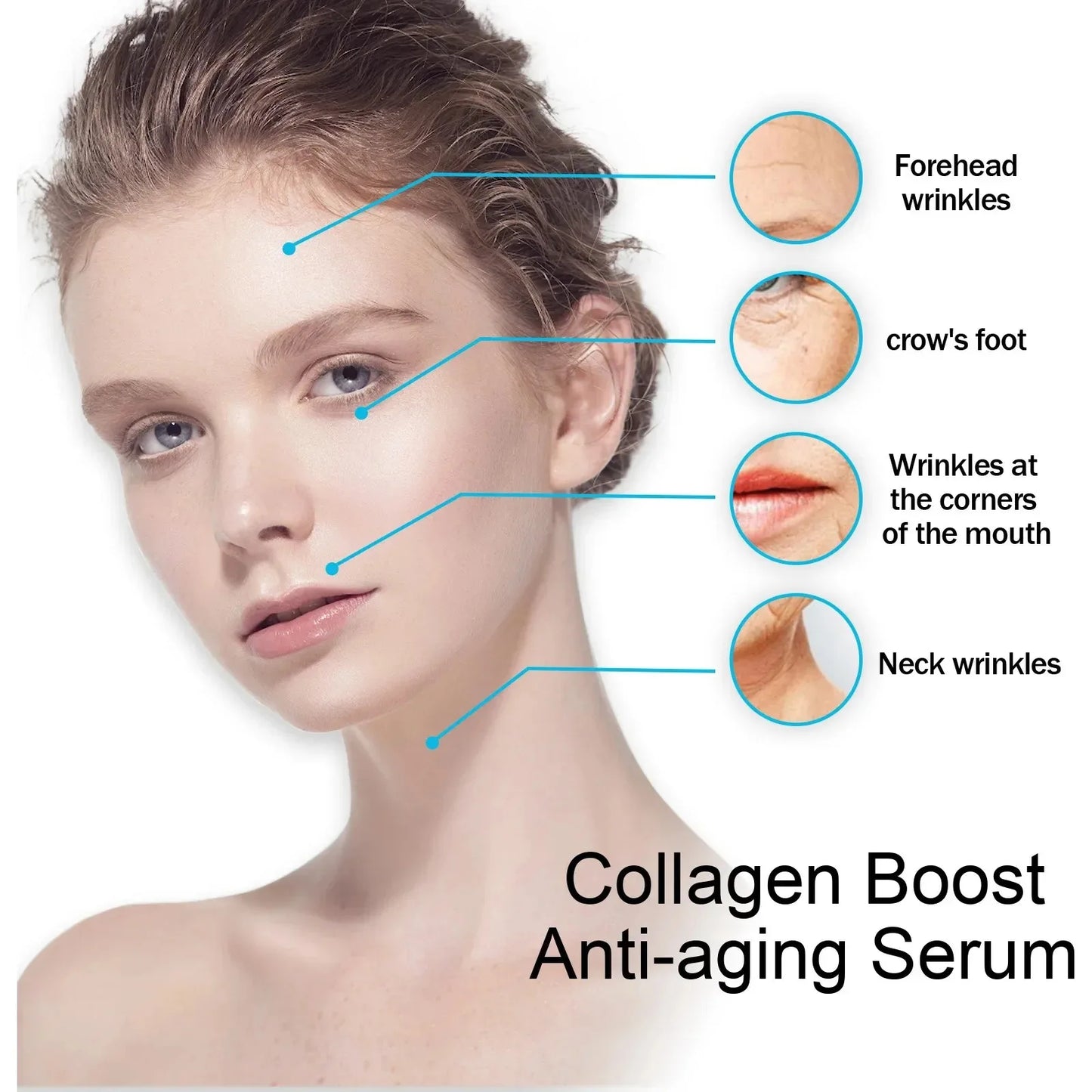 Retinol Face Serum — Anti-Aging, Wrinkle Remover, Instant Firming & Lifting, Fine Line Fading & Whitening Korean Skincare