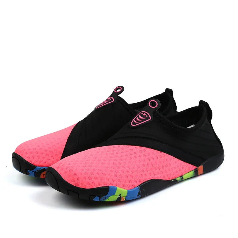 Unisex Quick-Dry Aqua Shoes – Breathable Water Sneakers for Swimming, Beach, and Outdoor Upstream Activities (Sizes 35-45)