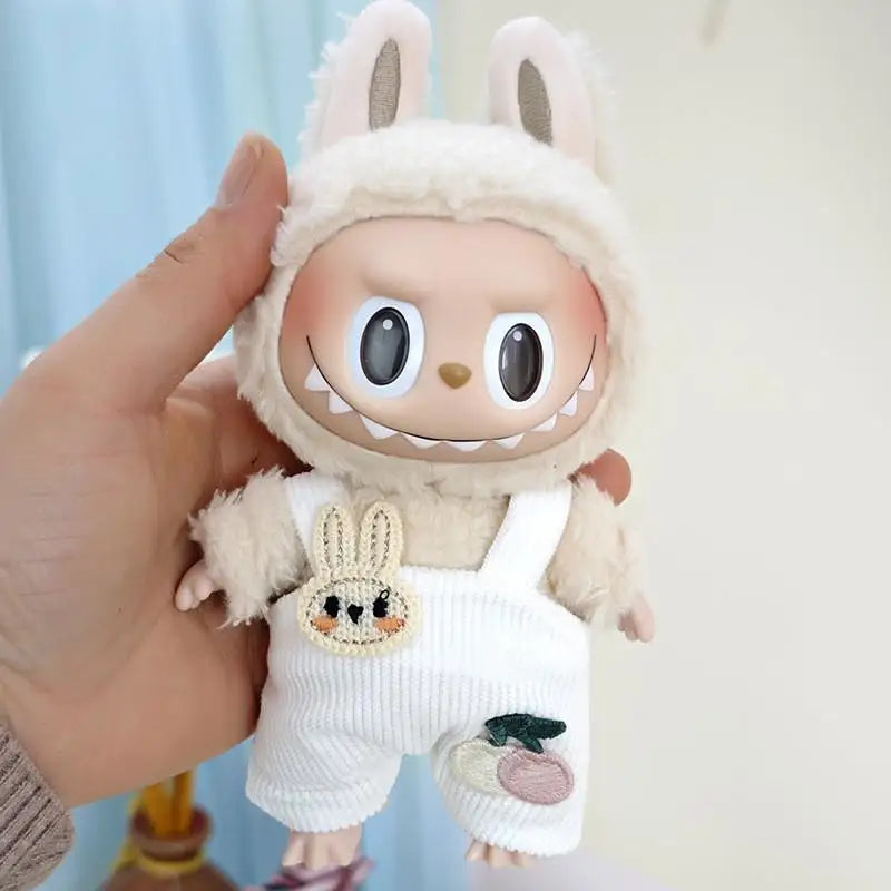 17cm Labubu Doll Clothes — Replacement Single Pants & Skirt Accessories for Macaron Labubu Dolls