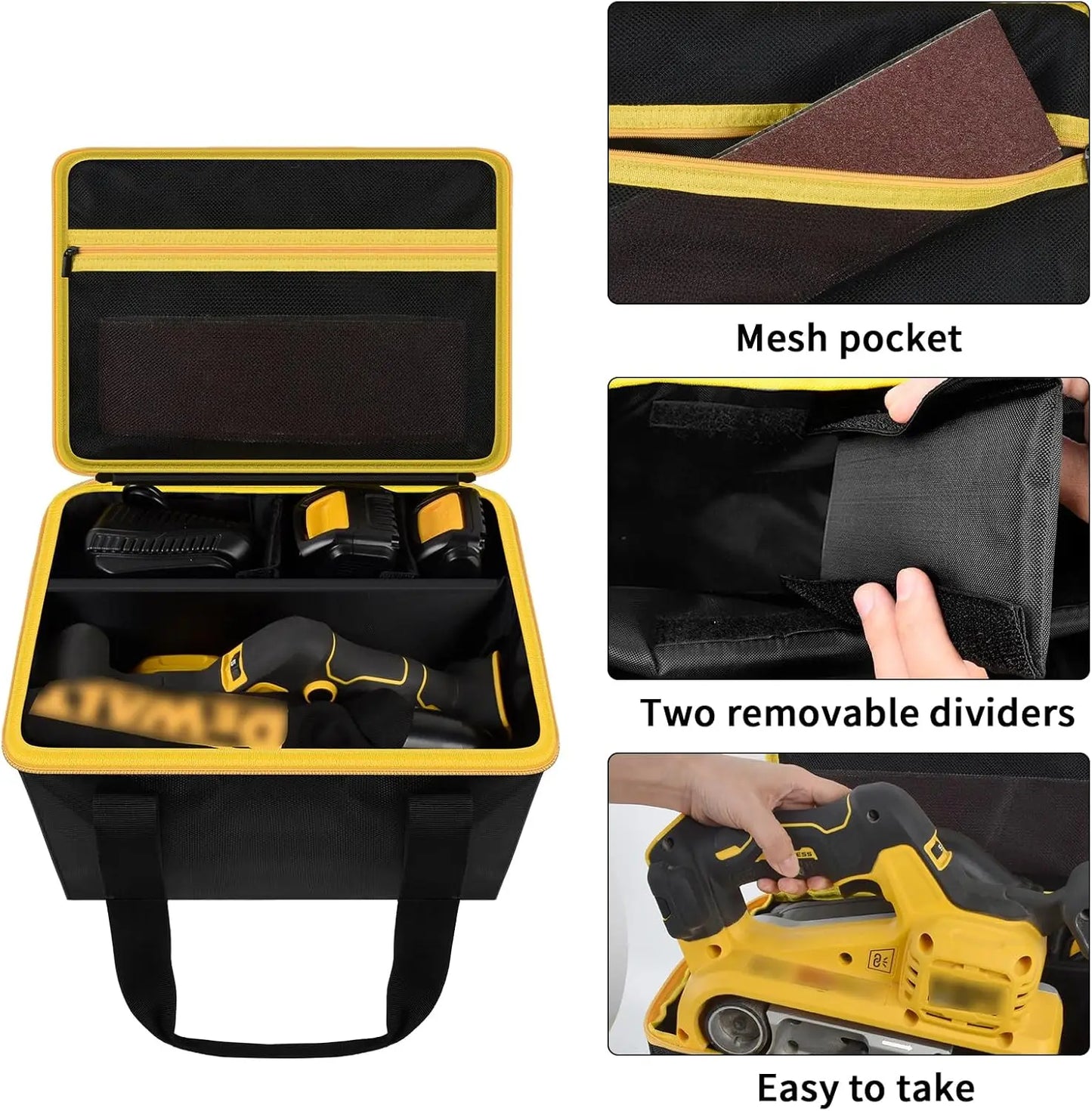 Replacement Case for DEWALT 20V MAX Belt Sander – Compatible with Skil 7510-01 & WEN 6321*