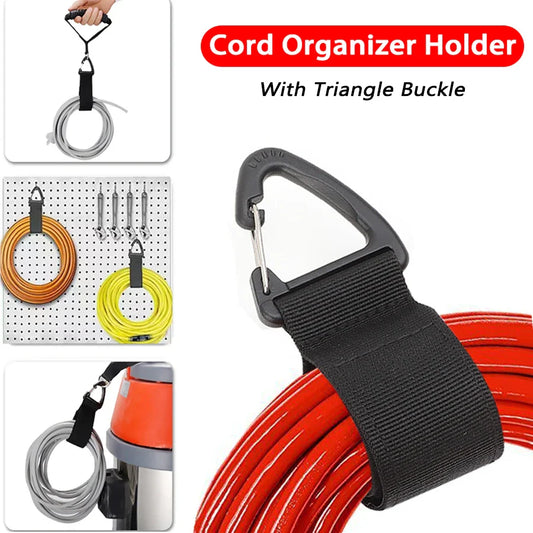 Nylon Cord Organizer Straps with Triangle Buckle – Heavy-Duty Cable & Hose Management Holder