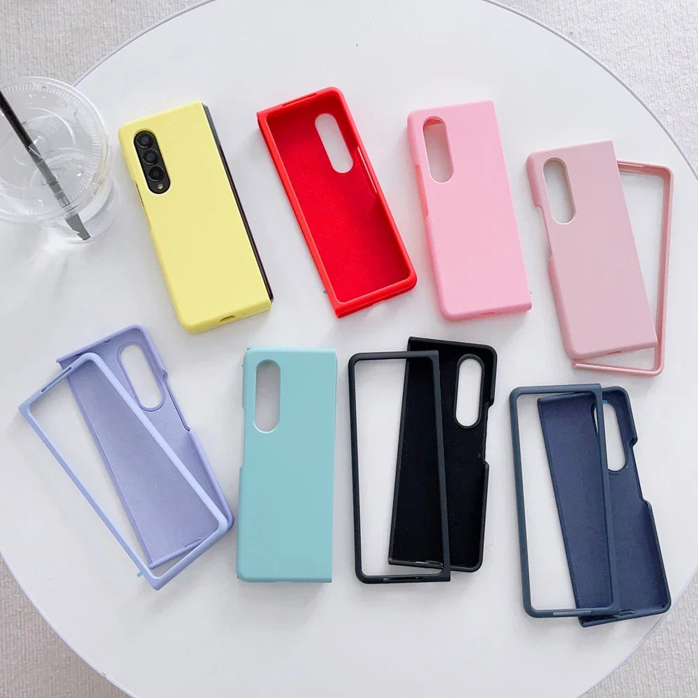 Soft Silicone Shockproof Phone Case for Samsung Galaxy Z Fold 6/5/4/3 – Multi-Color Protective Cover