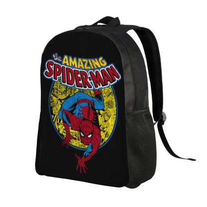 Custom Spider-Man Web Backpack – Water-Resistant School & College Bag for Men and Women