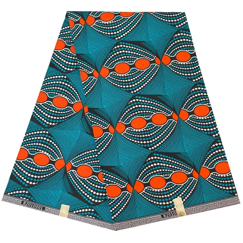 African Real Wax Ankara Fabric - Nigerian Print 100% Polyester Fabric for Women