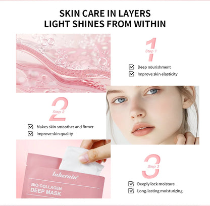 Bio-Collagen Deep Hydrating Hydrogel Mask – Overnight Collagen Mask for Firming & Pore Minimizing