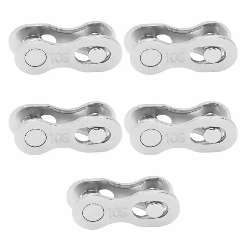 5 Pairs Bicycle Chain Quick Link Connectors – 1-12 Speed Road Bike Master Link Buckle for Cycling Parts