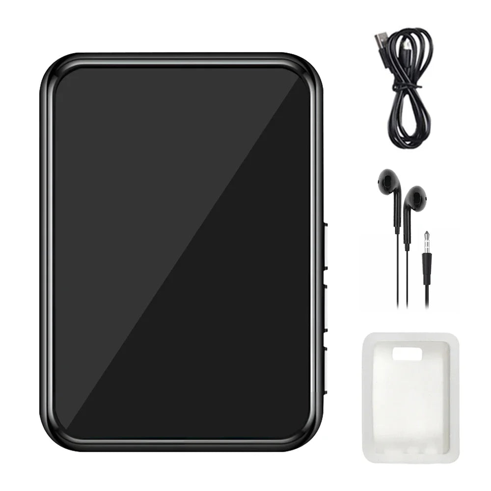 128GB Bluetooth 5.4 MP3 Music Player – HiFi Audio, Built-in Speaker, 2.4” Touch Screen MP4 Player with E-Book, Video & Recording