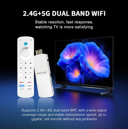 MX10 K9 PRO TV Stick – Android 13, 8K/4K Support, WiFi 6, Allwinner H618 Quad-Core, Voice Remote Smart TV Box