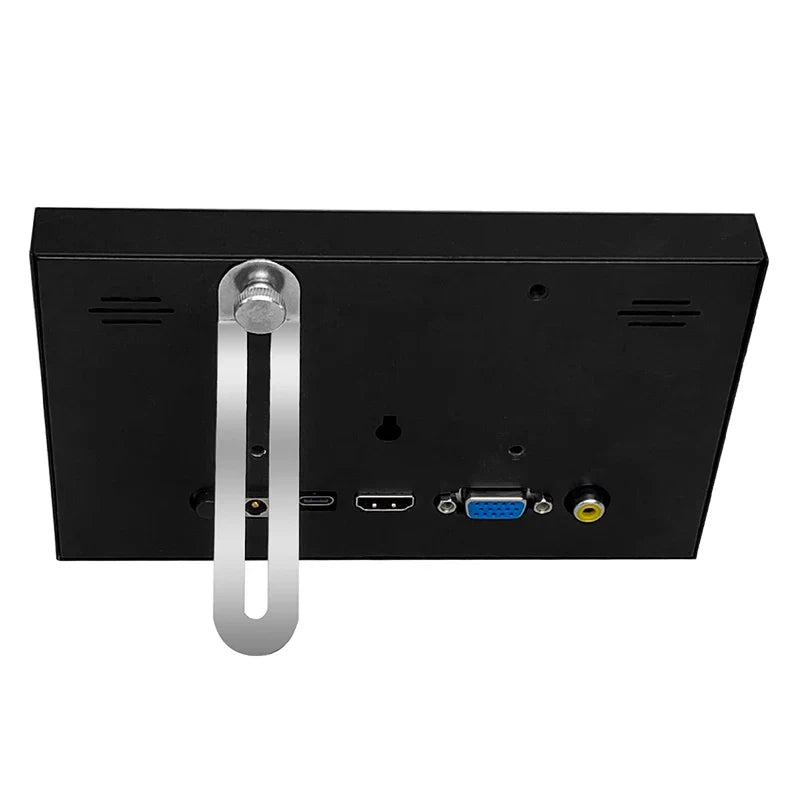 7-Inch Portable IPS Display — 1024x600 LCD with HDMI, VGA, AV Input & Type-C Power for PC, Laptop, Camera, TV Box & DVD Screen