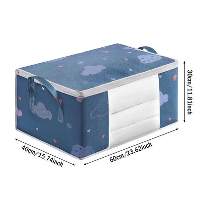 Big Capacity Storage Bag – 4/2/1PCS Moisture & Dust-Proof Organizer for Quilts, Clothes, Duvets, Blankets, and Luggage