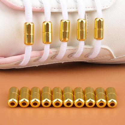 5 Pair Aluminum Shoelace Buckle - Metal Lace Lock for Men, Women, Kids - No Tie Lazy Laces Capsules Accessories