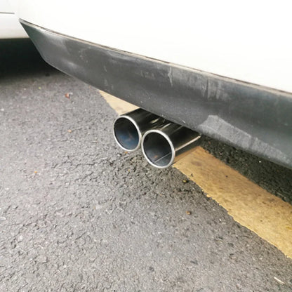 Stainless Steel Dual Muffler Tips for VW Golf 4, Bora, Jetta – Car Exhaust Tailpipes