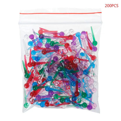 200pcs Plastic Safety Push Pins – Thumbtacks for Dressmaking, Scarf, Tailor & Office Use