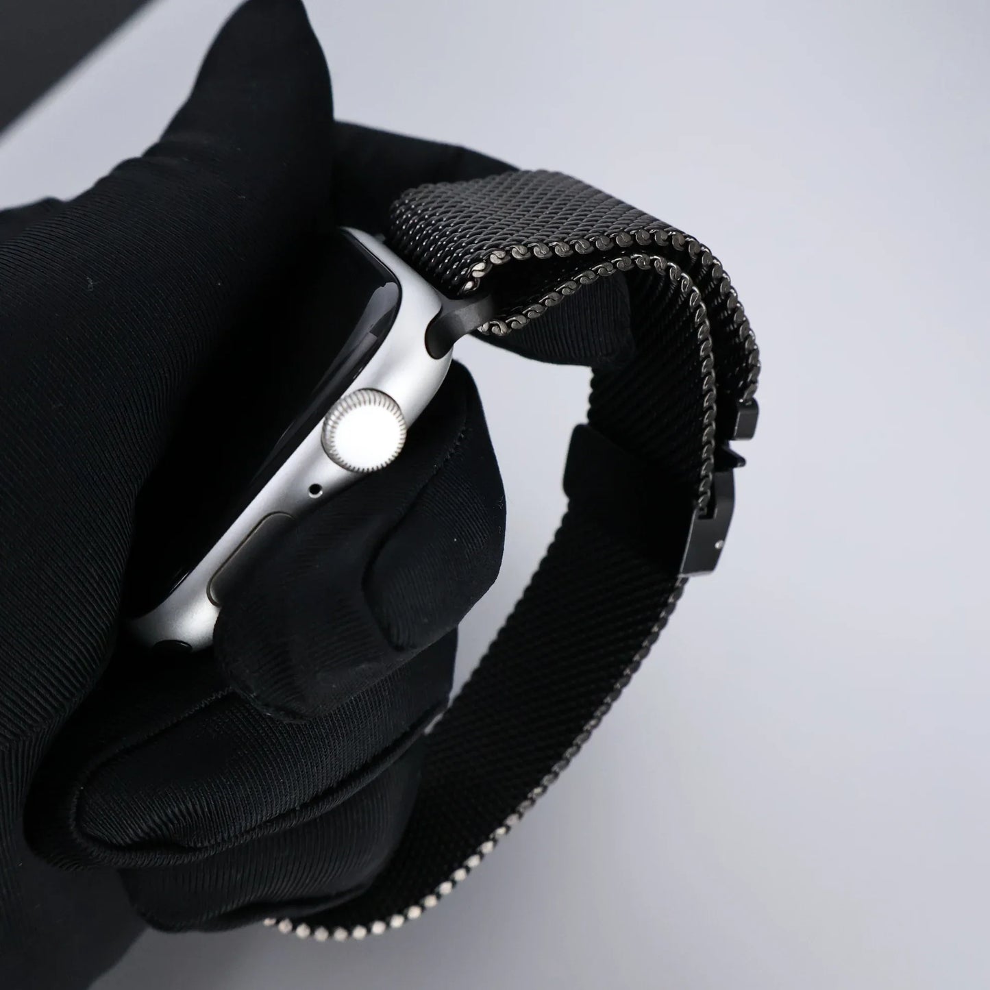 Titanium Band for Apple Watch Ultra 2 (49mm) – Milanese Loop with Secure Parachute Buckle, Compatible with Series 5-10