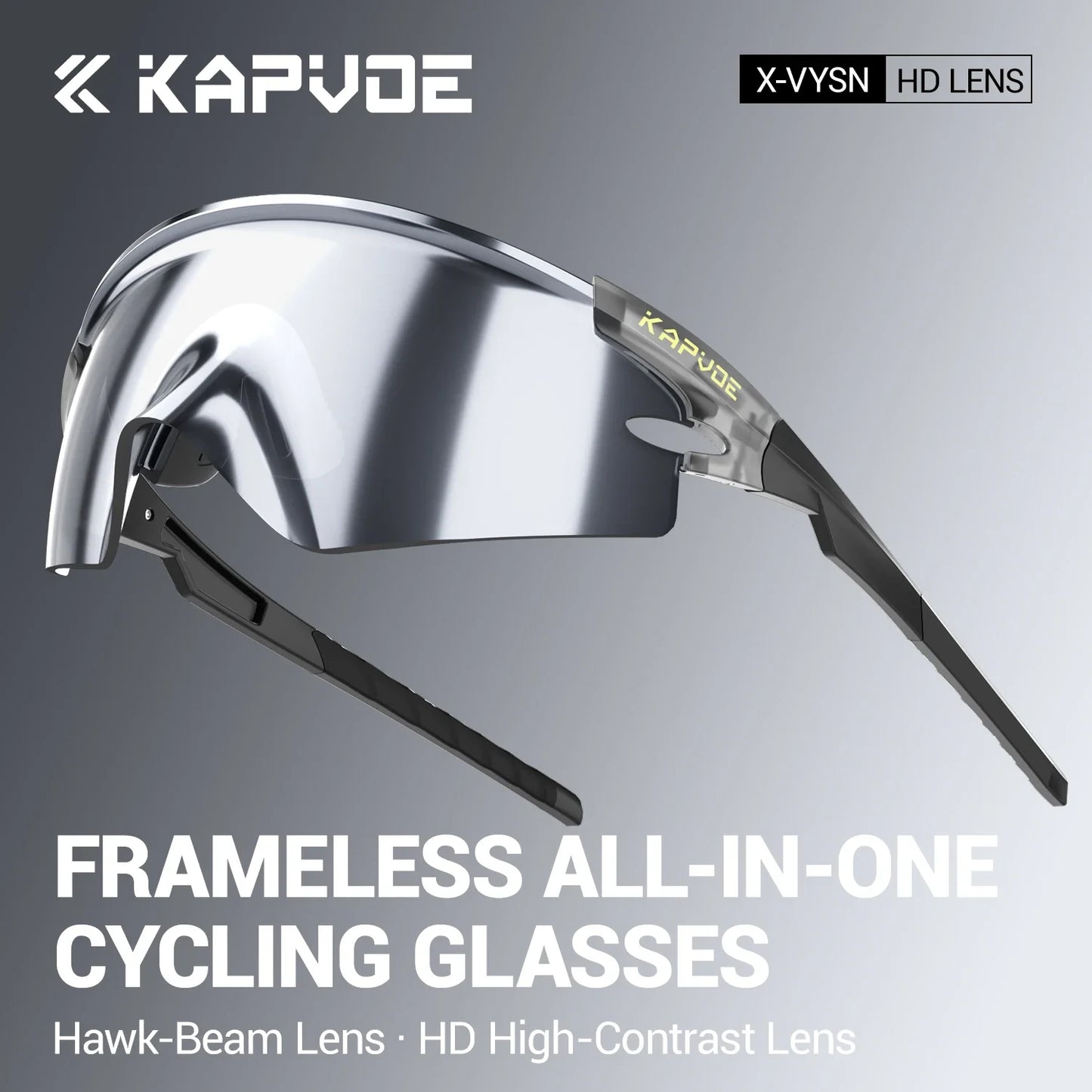 Kapvoe Cycling Sports Sunglasses – UV Protection Bike Glasses for Road & Mountain Riding (Men & Women, 2026 Model)
