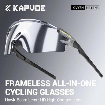 Kapvoe Cycling Sports Sunglasses – UV Protection Bike Glasses for Road & Mountain Riding (Men & Women, 2026 Model)