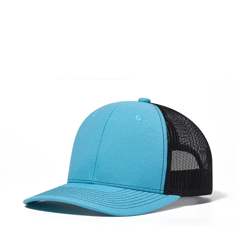 Custom Logo Snapback Hat - Embroidered Mesh Sports Cap for Men & Women, Adjustable Baseball Cap