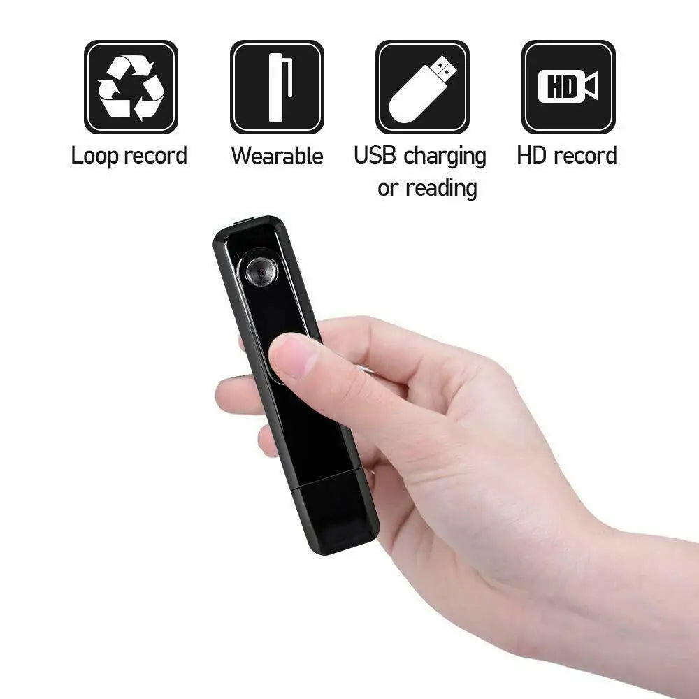 Portable 1080P FHD Pen Camera – Body Cam Video & Voice Recorder Meeting DVR Camcorder