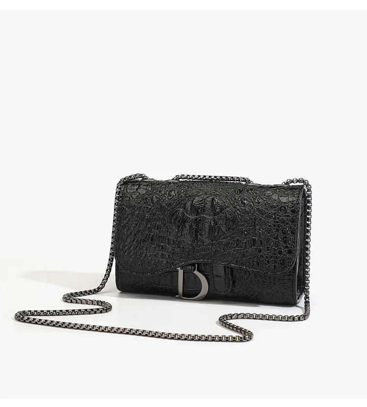 Women's Luxury Crossbody Handbag – Sequined Shoulder Messenger Bag with Chains, Casual Purses & Handbags
