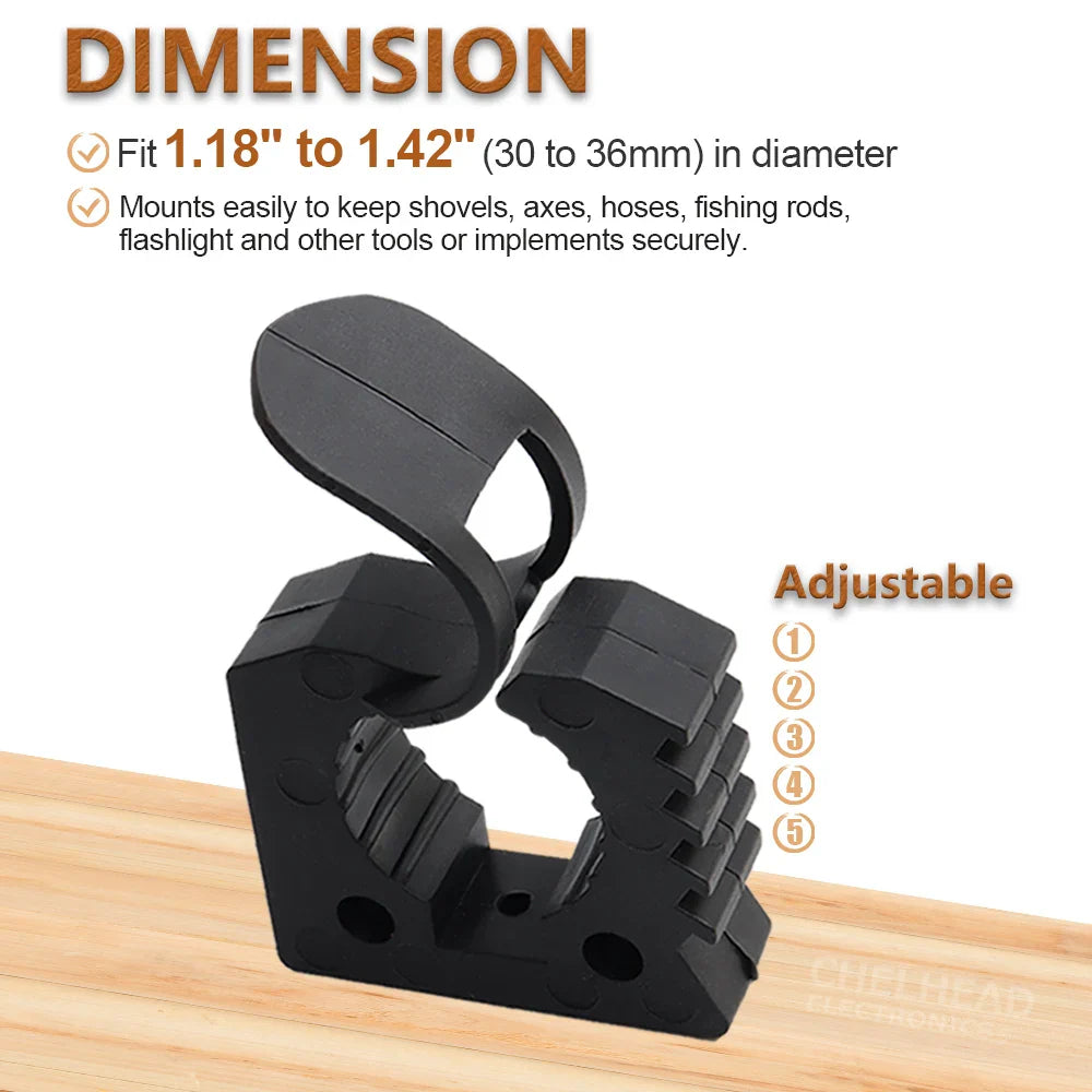 Quick Fist Clamp: Secure Mount for Auto, Offroad, ATV, UTV, Truck, Trailer, RV, Boat & Home Tools - Fits 1.18" to 1.42" Diameter Equipment