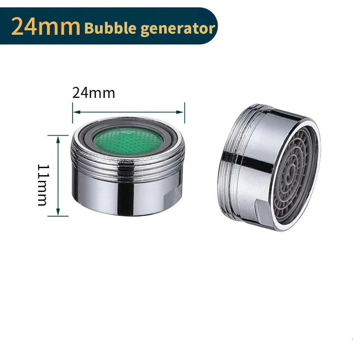 Water Saving Faucet Aerator - Replaceable Tap Nozzle Filter for Kitchen & Bathroom Faucets