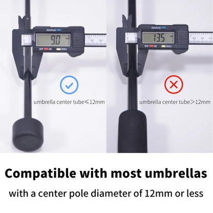 Backpack Umbrella Clip - Hands-Free Lightweight Outdoor Hiking Umbrella Holder