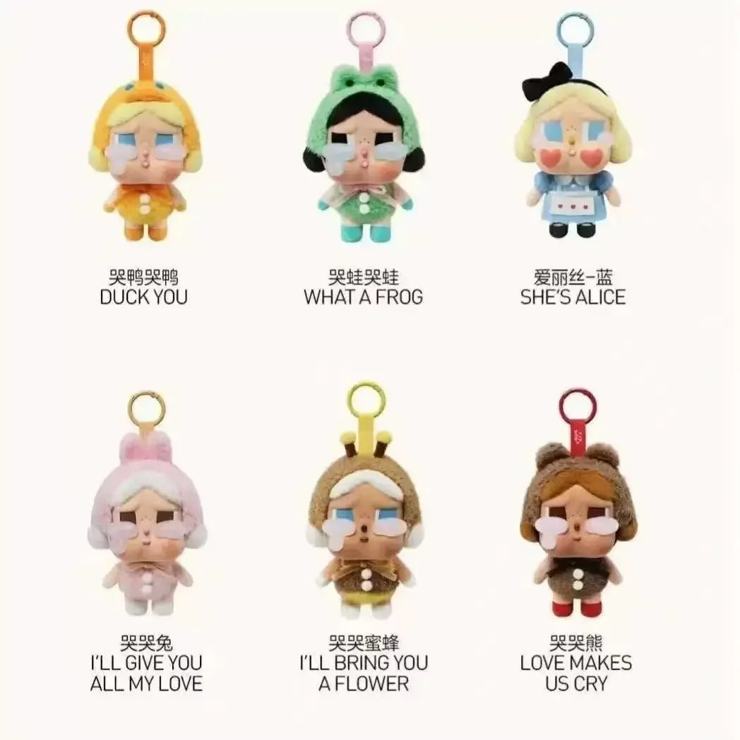 CRYBABY Tear Factory Vinyl Plush Doll – Crying Baby Blind Box Keychain & Backpack Pendant Gift