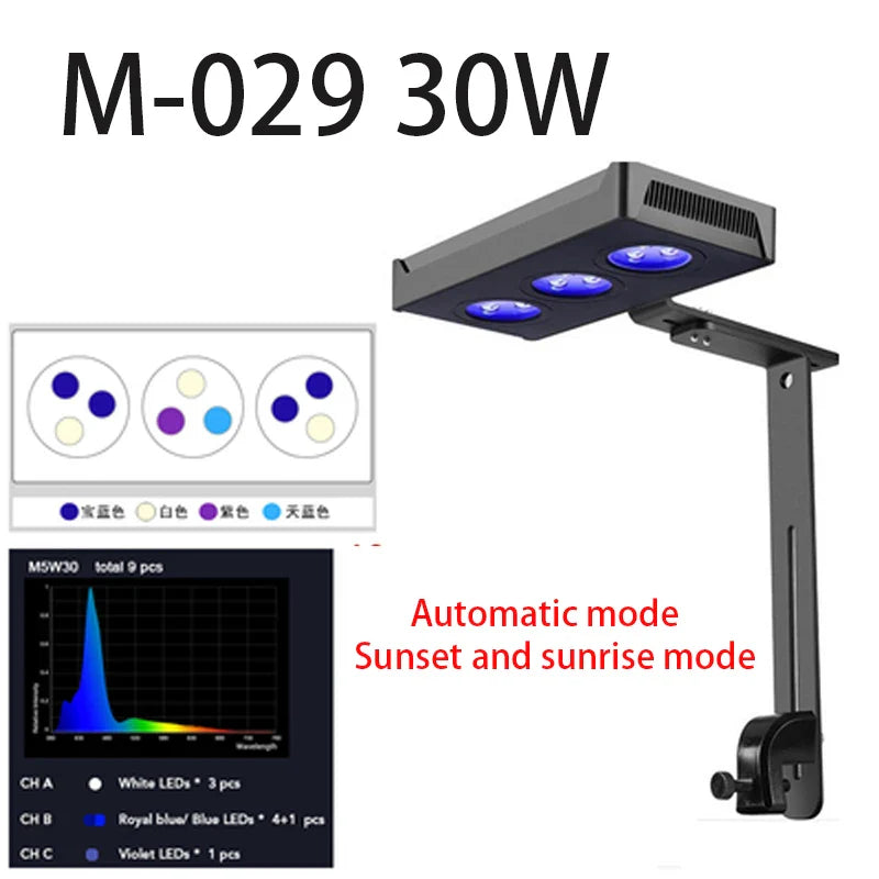 Spectra Nano 029 Aquarium Light 30W – Touch Control Saltwater Lighting for Coral Reef Fish Tanks