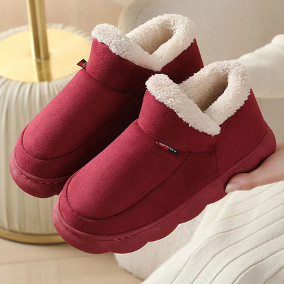 Smile PoP Winter Plush Men’s Shoes – Classic Indoor & Outdoor Non-Slip House Slippers for Men & Women, Casual Bedroom Footwear