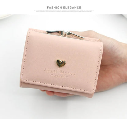 New Mini Short Women’s Wallet – High-Quality Luxury Coin Pocket, Card & Photo Holder, Cute Purse for Girls