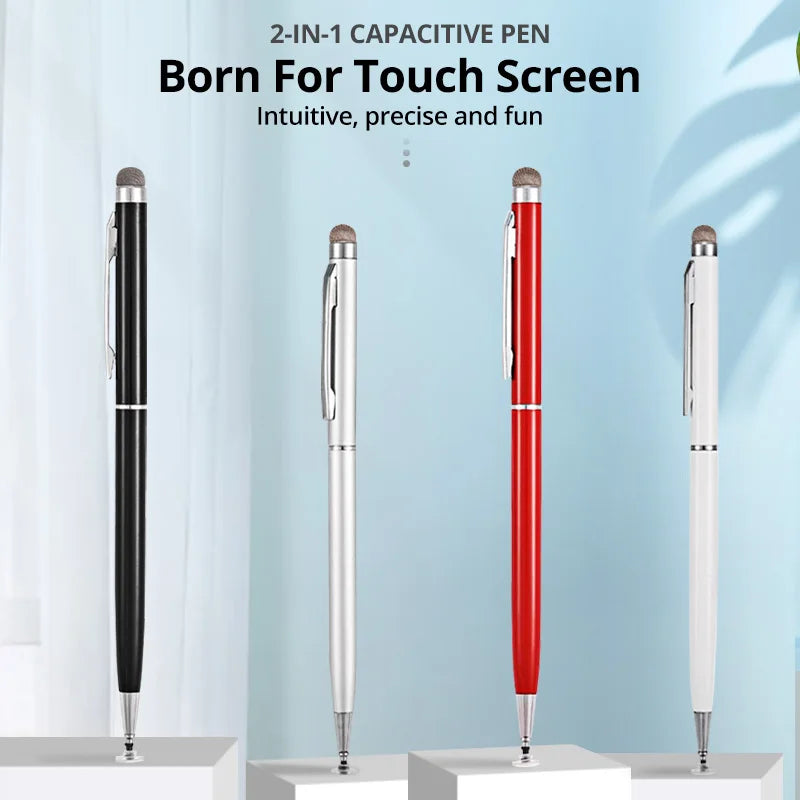 GUUGEI Universal 2-in-1 Stylus Pen - Thick and Thin Drawing Capacitive Pencil for Smartphones and Tablets, Android Mobile Screen Touch Pen