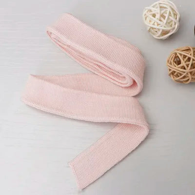 2CM Solid Color Ribbed Mercerized Cotton Knit – Soft T-Neck Short Cuffs with Elastic Edge