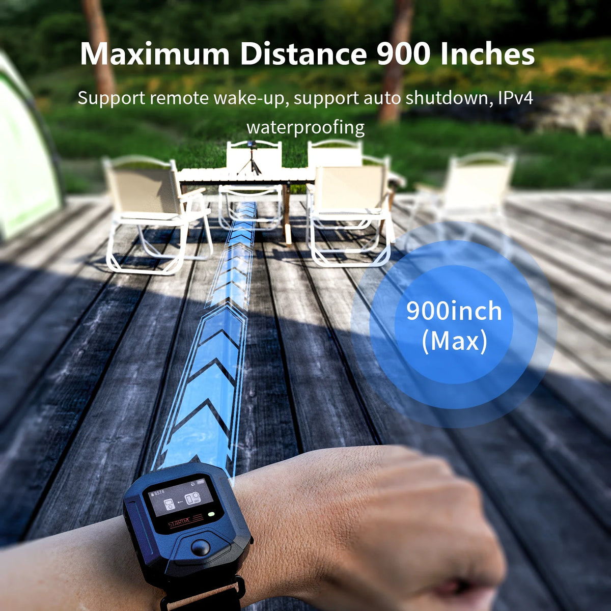Bluetooth Remote Control with Built-in GPS for Insta360 X5 & Ace Pro 2 – Wristband & Bicycle Mount Action Camera Accessory