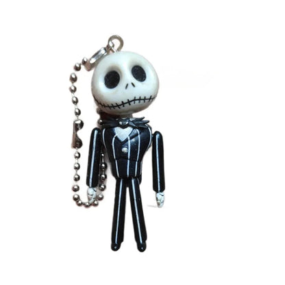 Disney The Nightmare Before Christmas Keychain – Jack Skellington Pendant Cute Doll Jewelry Accessory