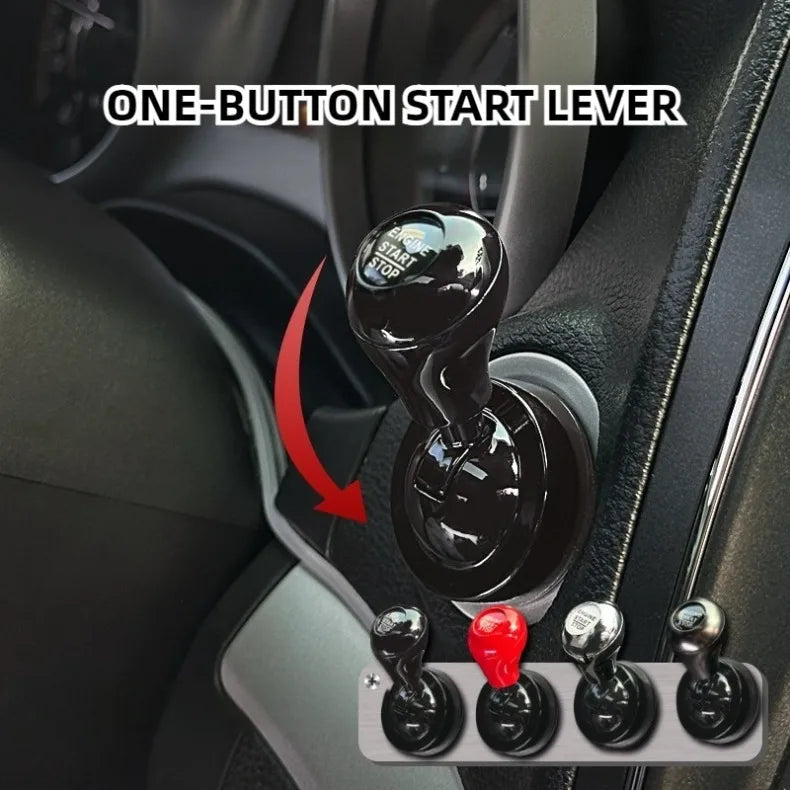 Car Start Button Cover – Rocker Style Automotive Interior Accessory, Retro Joystick Decoration, Universal Car Gift