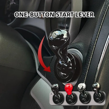 Car Start Button Cover – Rocker Style Automotive Interior Accessory, Retro Joystick Decoration, Universal Car Gift