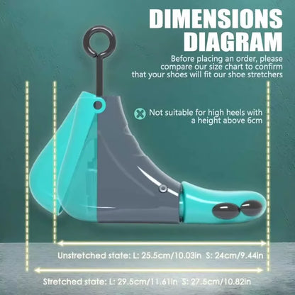 1/2 PCS Universal Adjustable Shoe Stretcher – Boot & Sneaker Widener with Steel Shaft for Left & Right Shoes