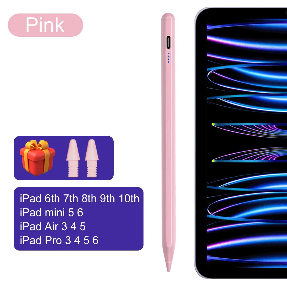 2025 iPad Stylus Pen with Palm Rejection — Compatible with iPad Pro, Air, Mini & 5th–13th Gen Models