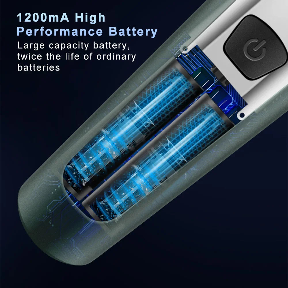 New 9D Electric Shaver – USB Rechargeable High-Power Full-Body Beard Razor for Car and Home