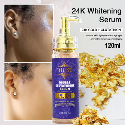 AILKE Glutathione Lightening Body Lotion – Moisturizing & Hydrating for Even Skin Tone and Dark Spot Improvement