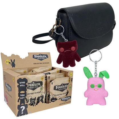 Original Fuggler Blind Bag Collectible Keyring — 6.5cm Funny Ugly Monster PVC Mini Figure