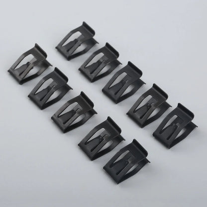 10Pcs Car Dashboard Trim Clips - Black Metal Rivet Fasteners for Ford, Mazda, Audi, Toyota