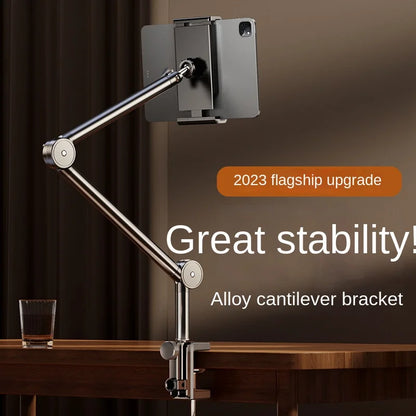 Desktop Mobile Phone Holder – Bed Clip, Bedside Lazy Folding Cantilever Bracket for Apple, Samsung, iPad, and Tablet