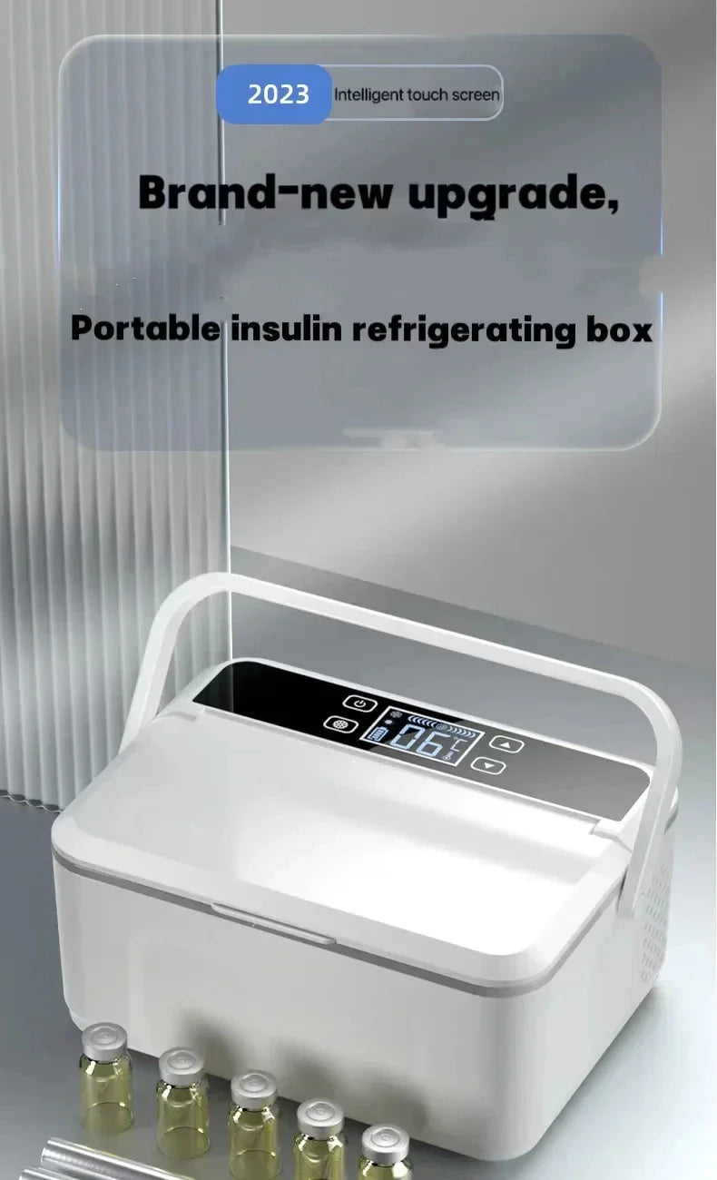 Double Layer Large Capacity Insulin Cooler Box – Portable Medicine Refrigerator for Insulin Storage