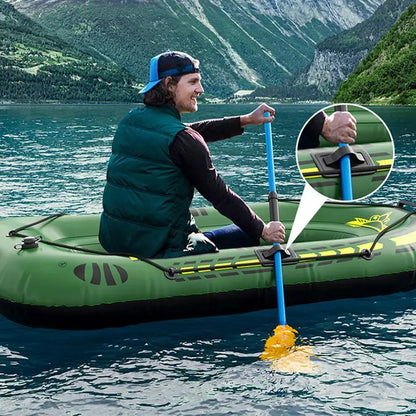 Foldable PVC Inflatable Fishing Boat – Portable Rafting & Fishing Boat for Adults