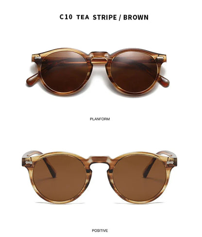 Retro Polarized Sunglasses — Small Round Vintage Shades for Men & Women