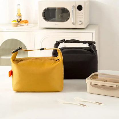 Insulated Lunch Pack Bento Bag — Aluminium Foil Portable Ice Bag for Picnic, Dinner & Food Storage Handbag
